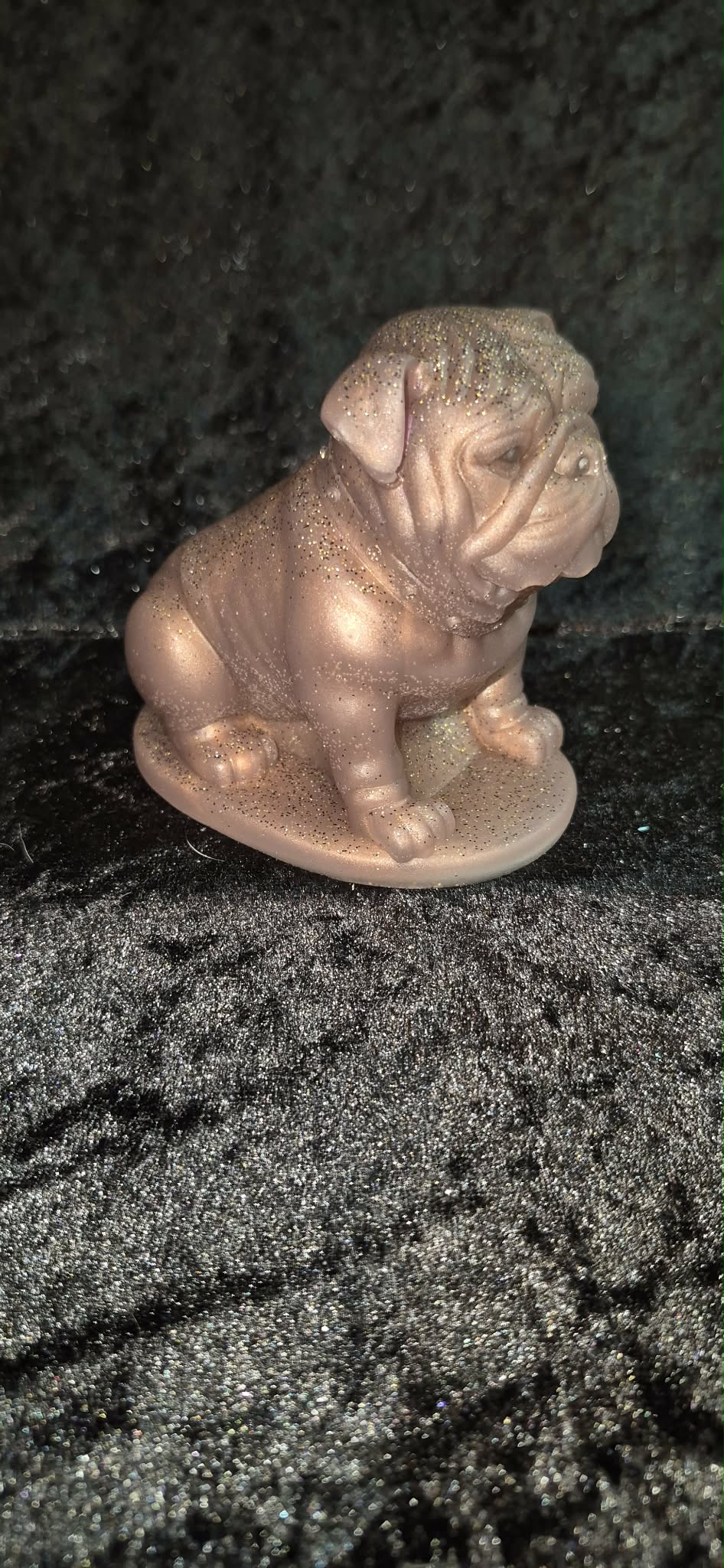 ๐ถ Handmade Resin Bulldog Figurine
