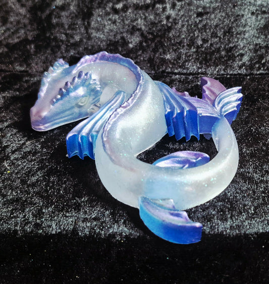 🌊 Luminous Water Dragon – Handmade Resin Sculpture