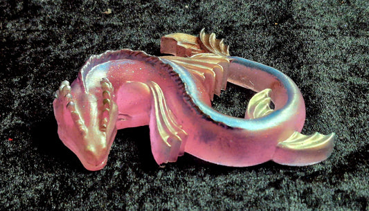 🌊 Luminous Water Dragon – Handmade Resin Sculpture