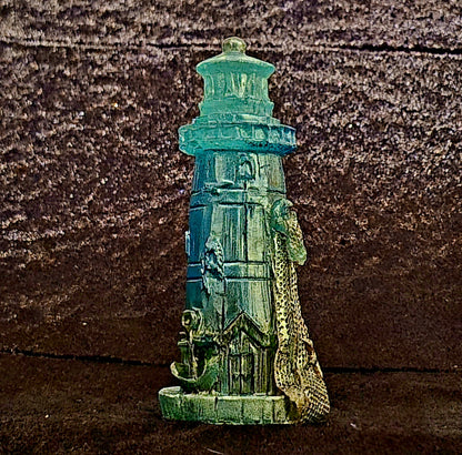 🌊 The Keeper’s Lighthouse – Coastal Resin Sculpture
