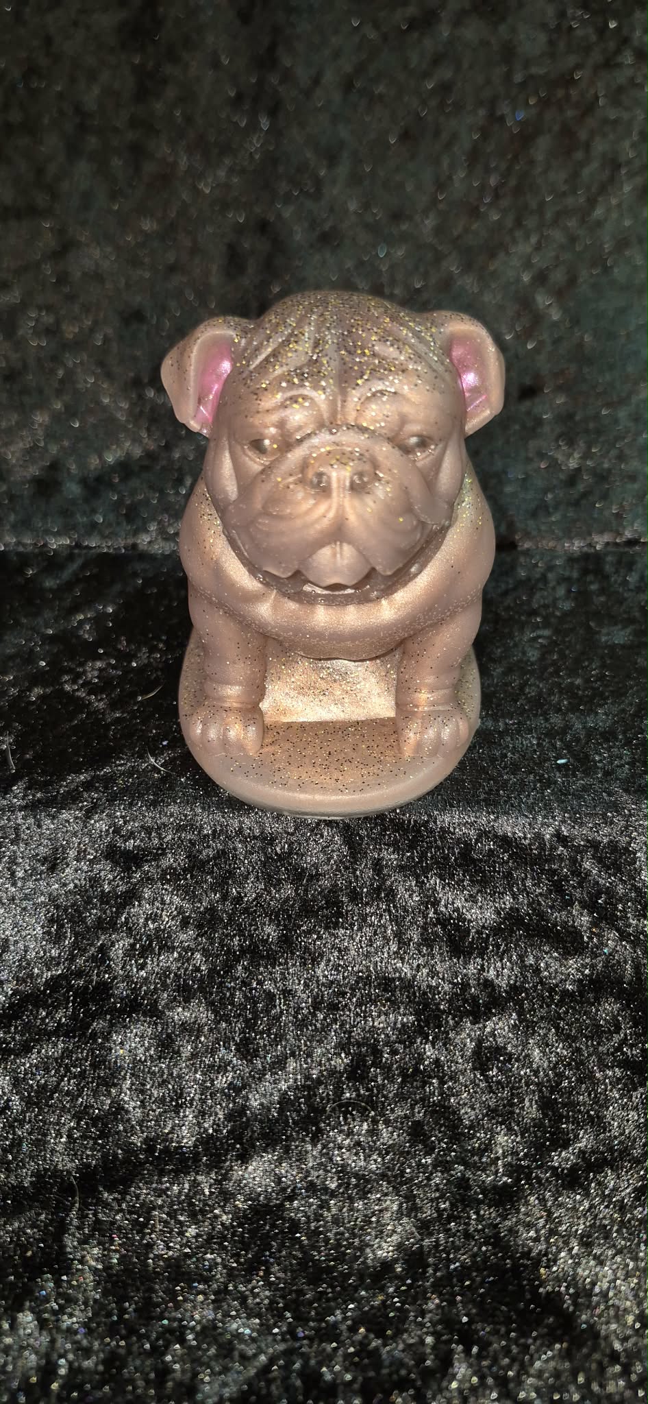 🐶 Handmade Resin Bulldog Figurine